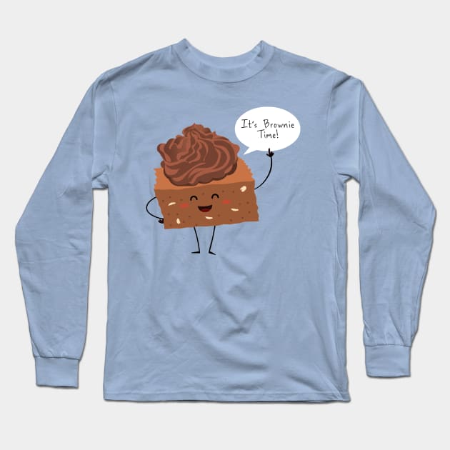 BROWNIE TIME! Long Sleeve T-Shirt by AnishaCreations